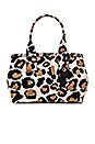 view 1 of 4 Leopard Embellished Canvas Tote in Sandbox Multi