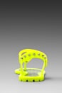 view 3 of 5 Rubber Jelly Thong in Fluor Yellow