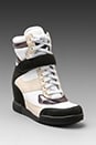 view 1 of 5 Sneaker Wedge in Black/Black/White/Oatmeal in Black & Black & White & Oatmeal