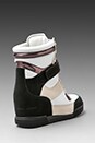view 4 of 5 Sneaker Wedge in Black/Black/White/Oatmeal in Black & Black & White & Oatmeal
