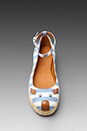 view 5 of 5 Striped Canvas Mouse Espadrille in Blue and Tan