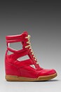 view 2 of 5 Cut Out Wedge Sneaker in Cherry