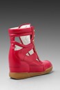 view 4 of 5 Cut Out Wedge Sneaker in Cherry