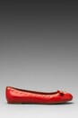 view 2 of 4 Mouse Nappa Ballerina Flat in Red