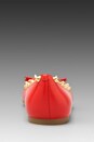 view 3 of 4 Mouse Nappa Ballerina Flat in Red
