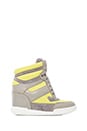 view 1 of 5 Sneaker Wedge in Yellow & Grey