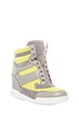view 2 of 5 Sneaker Wedge in Yellow & Grey