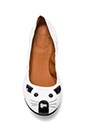 view 3 of 5 BALLERINES MOUSE PATENT in White