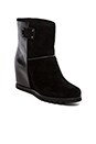 view 2 of 5 Winter Warming 50mm Wedge Booties in Black
