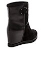 view 4 of 5 Winter Warming 50mm Wedge Booties in Black