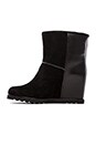 view 5 of 5 Winter Warming 50mm Wedge Booties in Black