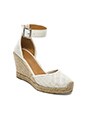 view 2 of 5 Perf Nappa Wedge Espadrille in Talc