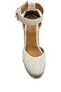 view 3 of 5 Perf Nappa Wedge Espadrille in Talc