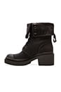 view 5 of 5 BOTTINES STYLE MILITAIRE in Black & Black