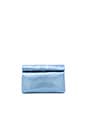 view 1 of 4 Lunch Clutch in Baby Blue Foil