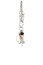 view 3 of 4 The Sticker Charm Key Chain in Nickel