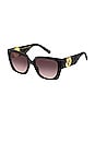 view 2 of 3 Square Sunglasses in Black