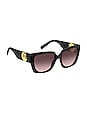 view 3 of 3 Square Sunglasses in Black