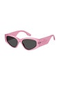 view 2 of 2 Oval Sunglasses in Matte Pink & Grey