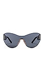 view 1 of 5 Mask Sunglasses in Black