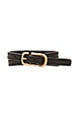 view 1 of 3 Icon Buckle Double Wrap Bracelet in Black