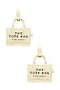 view 3 of 3 The Tote Bag Earrings in Light Antique Gold
