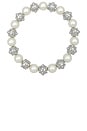 view 1 of 3 Pearl Dot Statement Necklace in White & Silver