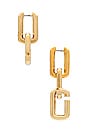 view 2 of 3 J Marc Chain Link Earrings in Gold