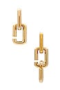 view 3 of 3 J Marc Chain Link Earrings in Gold
