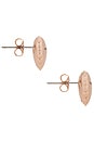 view 2 of 3 Balloon Heart Earrings in Antique Rose Gold