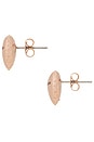 view 3 of 3 Balloon Heart Earrings in Antique Rose Gold