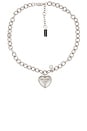 view 1 of 4 Heart Balloon Locket in Light Antique Silver