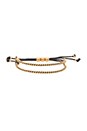 view 1 of 3 Rope Bow Friendship Bracelet in Antique Gold