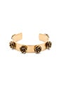 view 1 of 3 Flower Delicate Cuff in Antique Gold