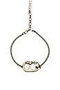 view 1 of 1 Soda Lid Chain Bracelet in Crystal & Antique Gold Multi