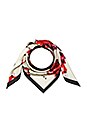 view 2 of 3 Brocade Floral Scarf in Antique White Multi