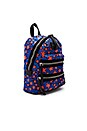 view 2 of 5 Flocked Star Printed Biker Mini Backpack in Web Blue Multi