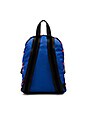 view 3 of 5 Flocked Star Printed Biker Mini Backpack in Web Blue Multi