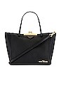 view 1 of 6 Kiss Lock Mini Tote in Black