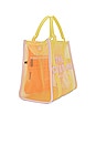 view 3 of 5 The Colorblock Mesh Medium Tote Bag in Yellow Multi