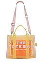 view 5 of 5 The Colorblock Mesh Medium Tote Bag in Yellow Multi
