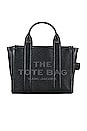 view 1 of 6 The Leather Mini Tote Bag in Black
