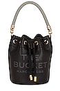 view 1 of 5 The Leather Bucket Bag in Black