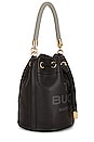 view 3 of 5 The Leather Bucket Bag in Black