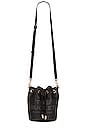 view 5 of 5 The Leather Bucket Bag in Black