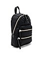 view 3 of 4 Nylon Biker Mini Backpack in Black