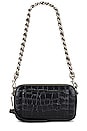 view 2 of 6 The Croc Embossed Snapshot in Black
