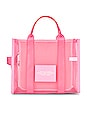view 3 of 5 The Mesh Medium Tote Bag in Candy Pink