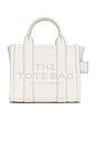 view 2 of 6 The Leather Crossbody Tote Bag in Cotton & Silver