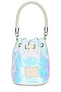 view 3 of 5 The Sequin Mini Bucket Bag in Iridiescent